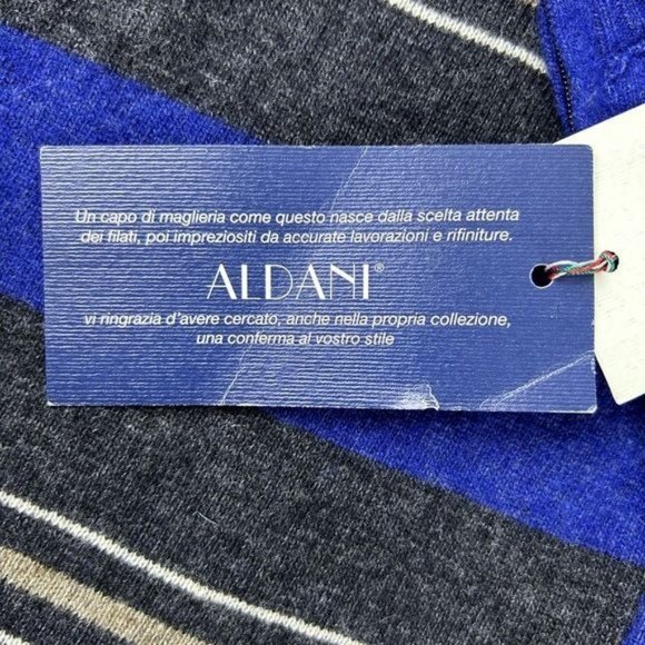 ALDANI Men’s Sweater Size S Made in‎ Italy 80% Lambswool 20% Nylon - Picture 11 of 12